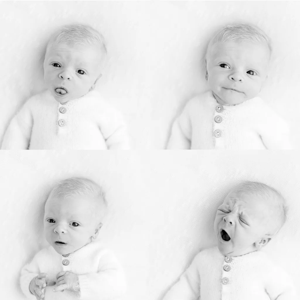 Black and white newborn photography in San Diego 